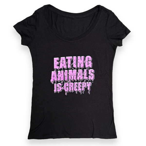 Eating Animals Is Creepy - Scoop Neck
