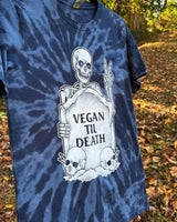 Vegan Til Death - Blue Tie Dye