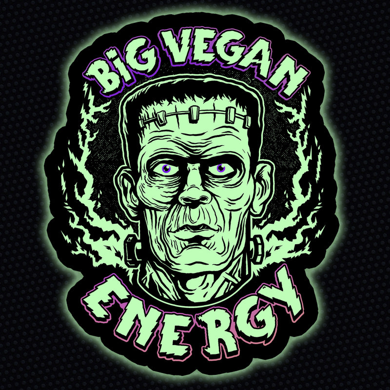 Big Vegan Energy - Glow Sticker