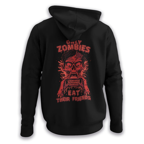 Burger Zombie - Fleece Pullover Hoodie