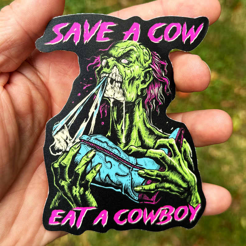 Save A Cow - Sticker