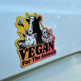 Vegan For The Animals - Sunset Magnet