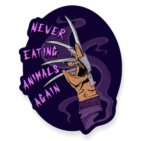 Never Eating Animals Again - Sticker