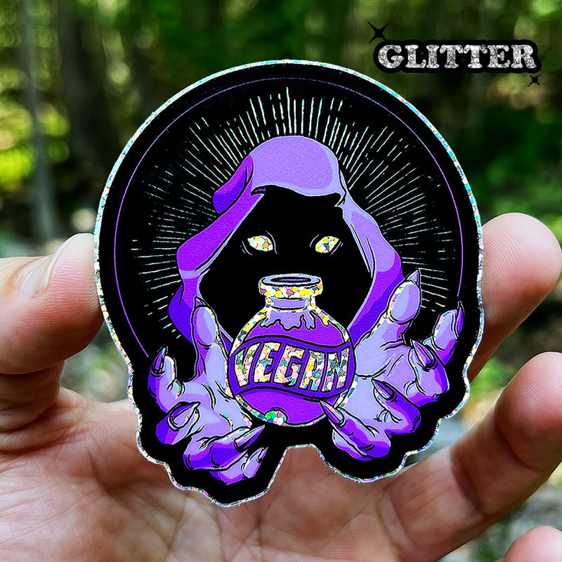 Vegan Potion - Glitter Sticker