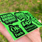 Vegan Logos - Sticker Sheet