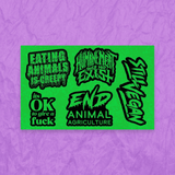Vegan Logos - Sticker Sheet