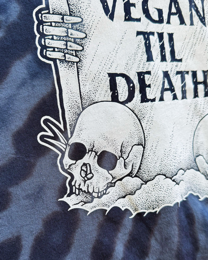 Vegan Til Death - Blue Tie Dye