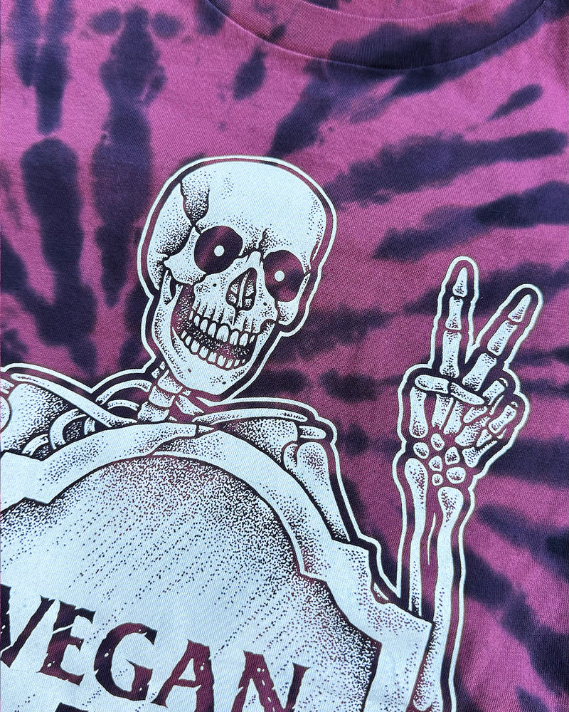Vegan Til Death - Red Tie Dye