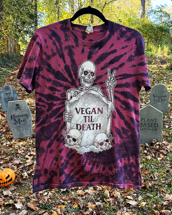 Vegan Til Death - Red Tie Dye
