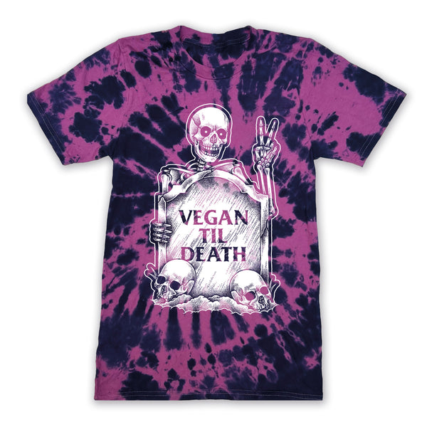 Vegan Til Death - Red Tie Dye