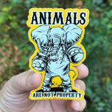 Animals Are Not Property - Sticker