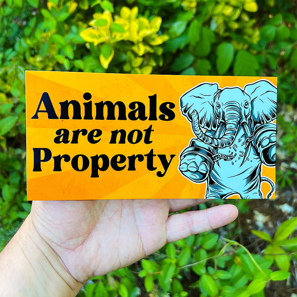 Animals Are Not Property - Big Sticker
