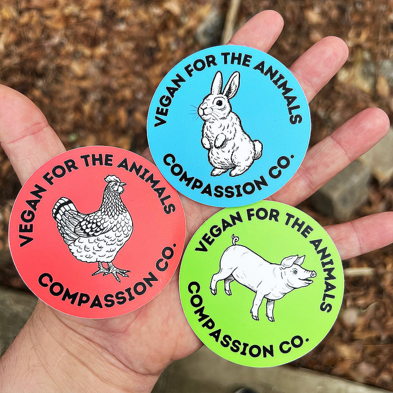Vegan For The Animals - Sticker