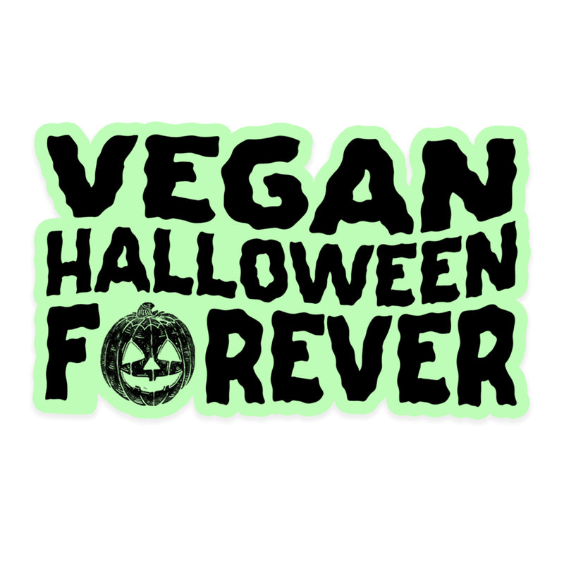 Vegan Halloween Forever - Glow Sticker